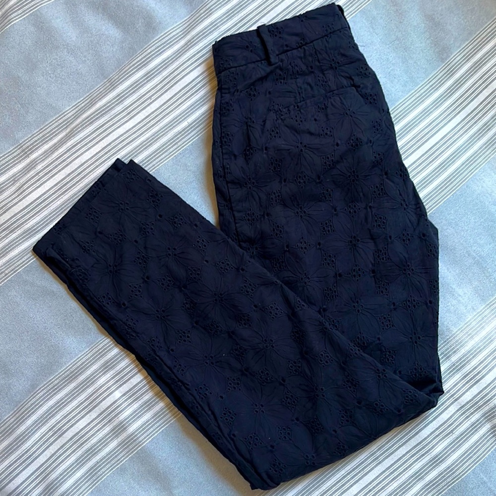 Ann Taylor floral pattern work pants